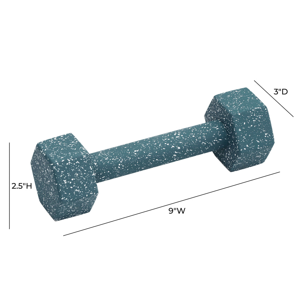Gabby Blue Speckled Decorative Dumbbell