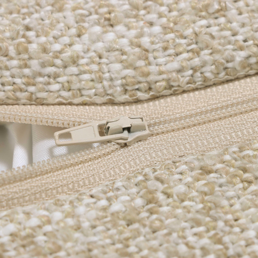 Bonney 20" Boucle Square Throw Pillow Cover - Brown / With Insert