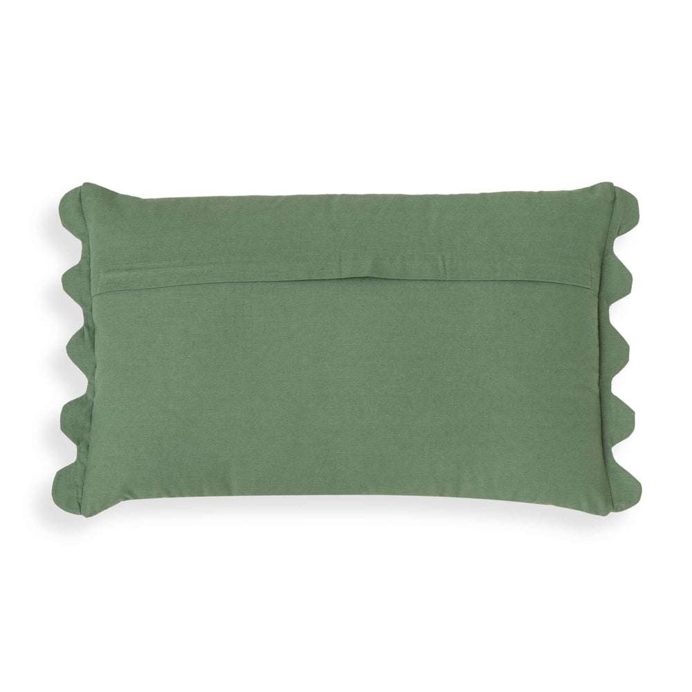 Portia 20"X12" Embroidered Cotton Flex Throw Pillow Cover - Aqua / Pillow Cover Only