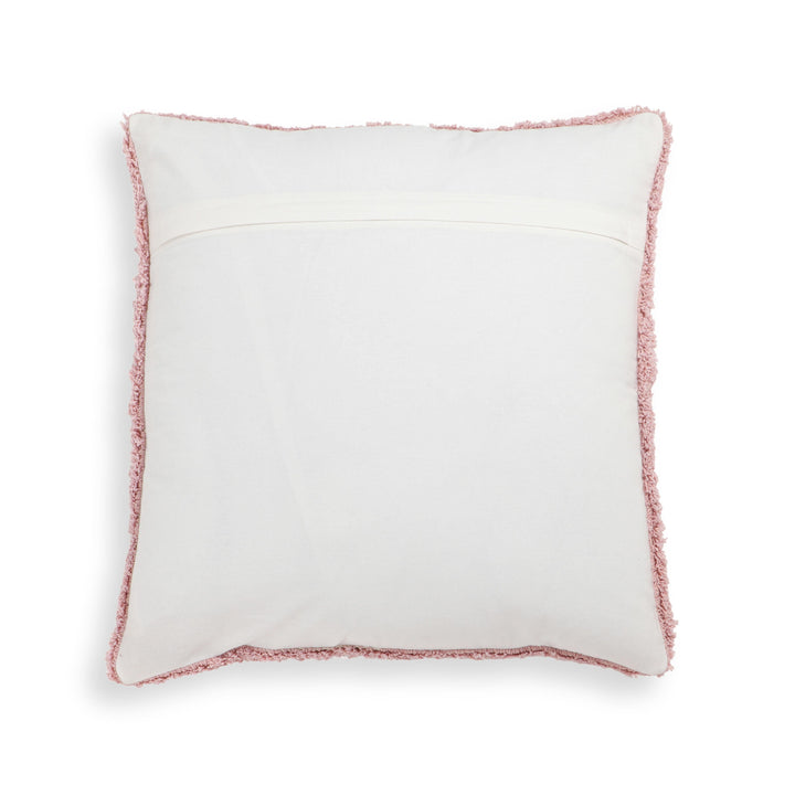 Blossom 20" Tufted Cotton Square Throw Pillow Cover - With Insert