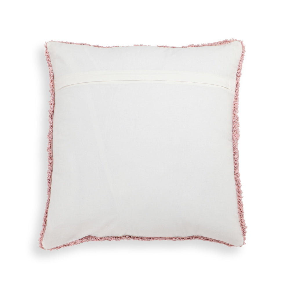 Blossom 20" Tufted Cotton Square Throw Pillow Cover - With Insert