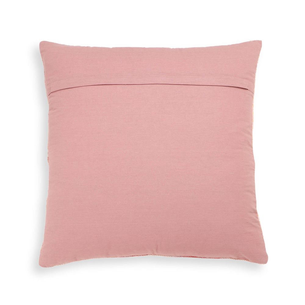 Persia 20" Pink Square Throw Pillow Cover - With Insert