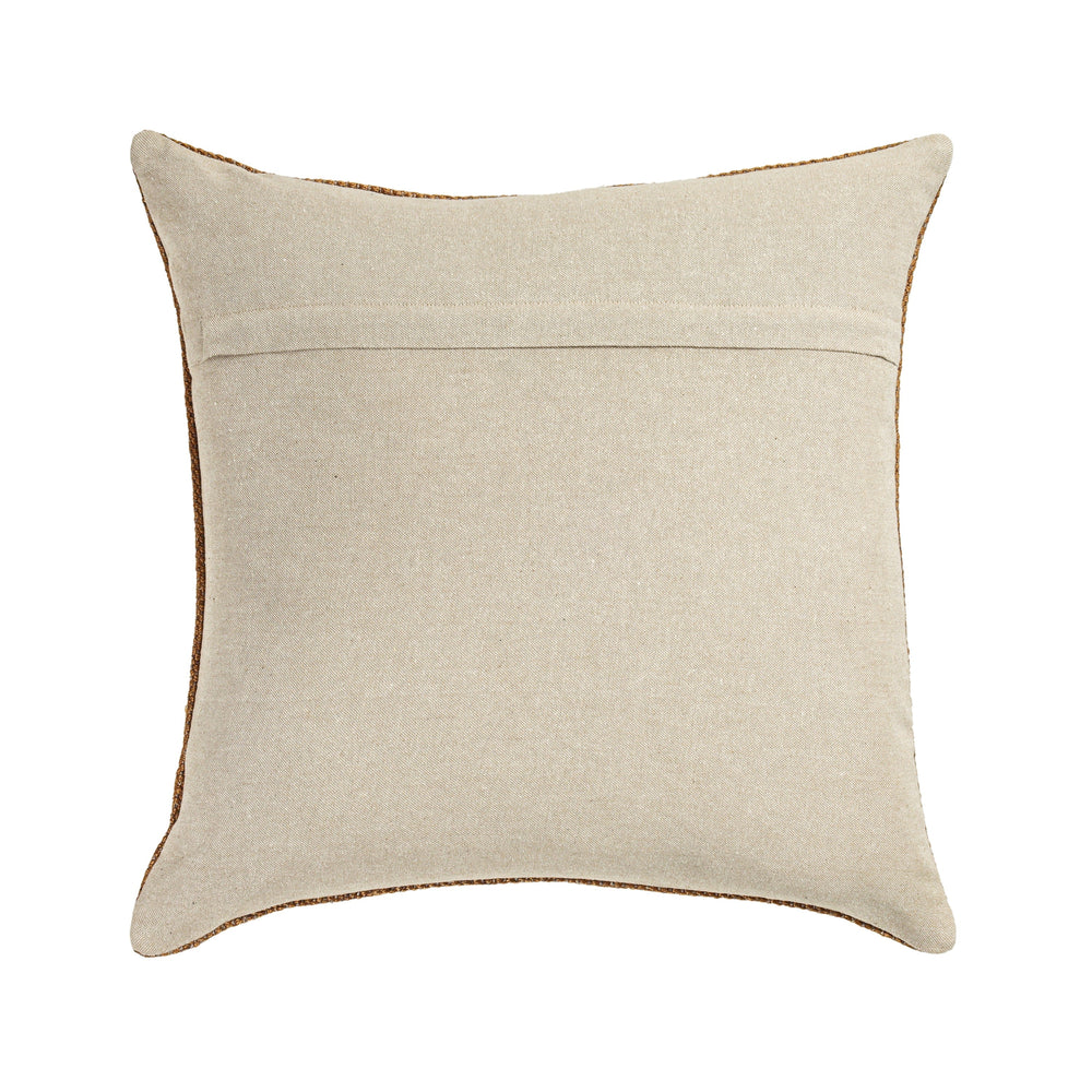 Terra 20"  Square Wool and Jute Kilim Throw Pillow - Mesa / With Insert