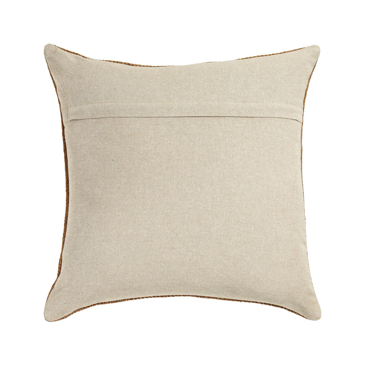 Terra 20"  Square Wool and Jute Kilim Throw Pillow - Mesa / With Insert