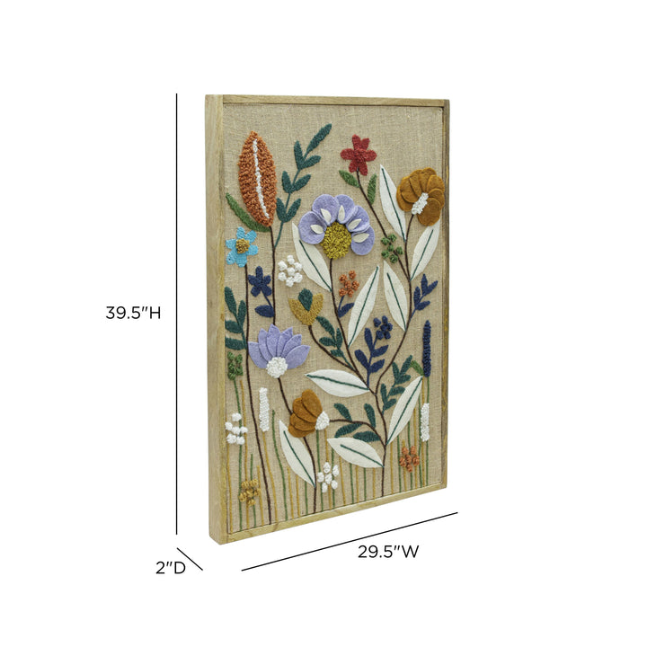 Muro "Sprout" Embroidered Wall Art - Large