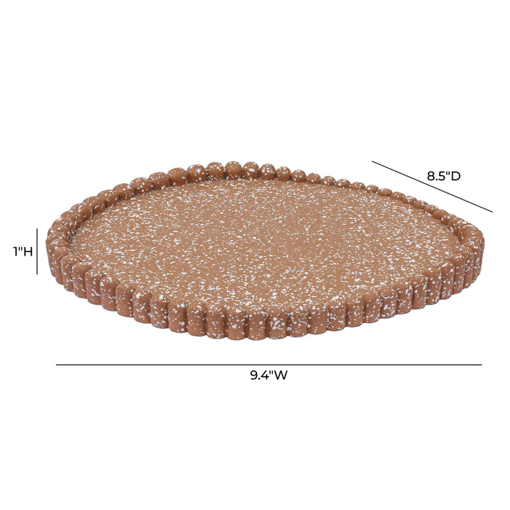 Alna Terracotta Speckled Catchall Tray