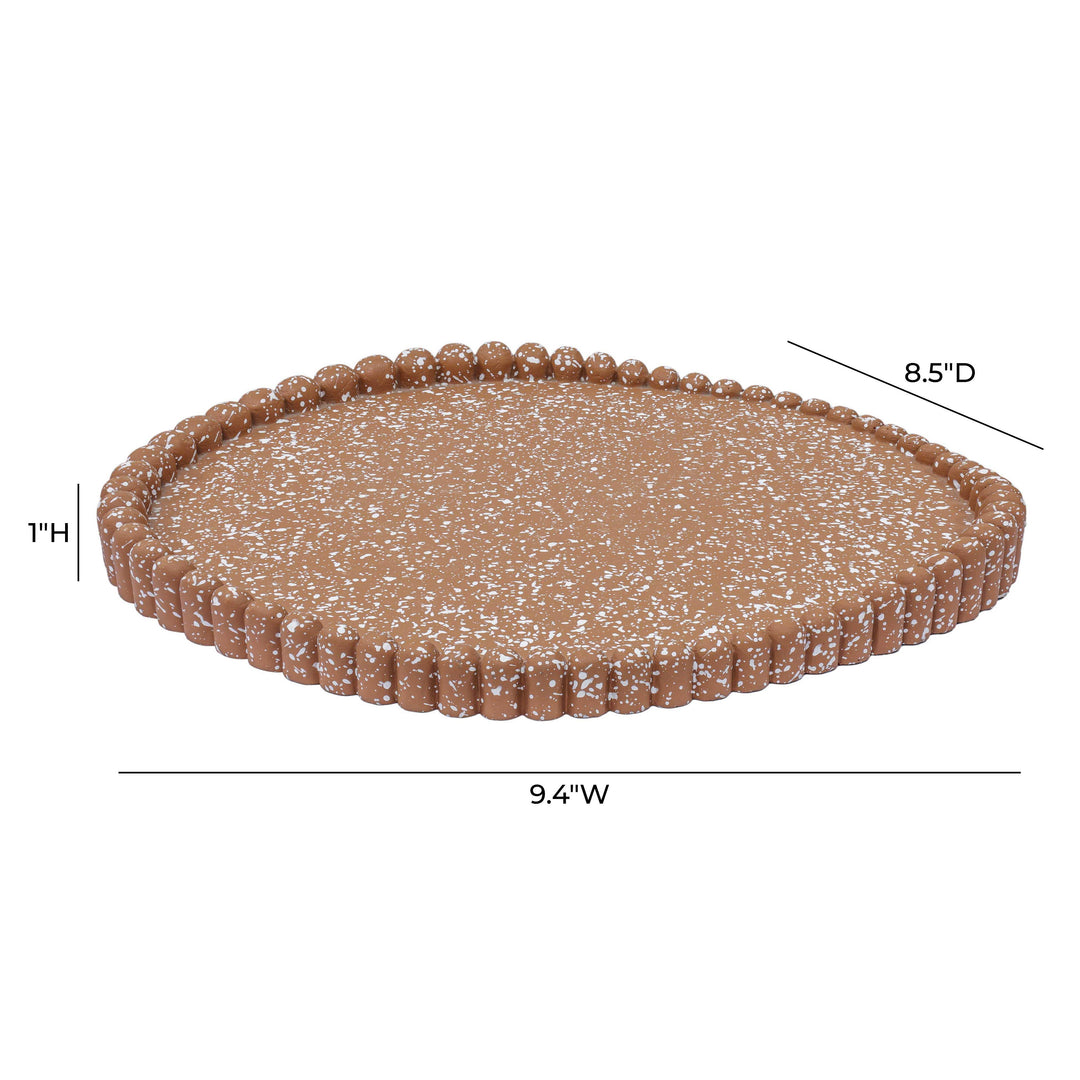 Alna Terracotta Speckled Catchall Tray