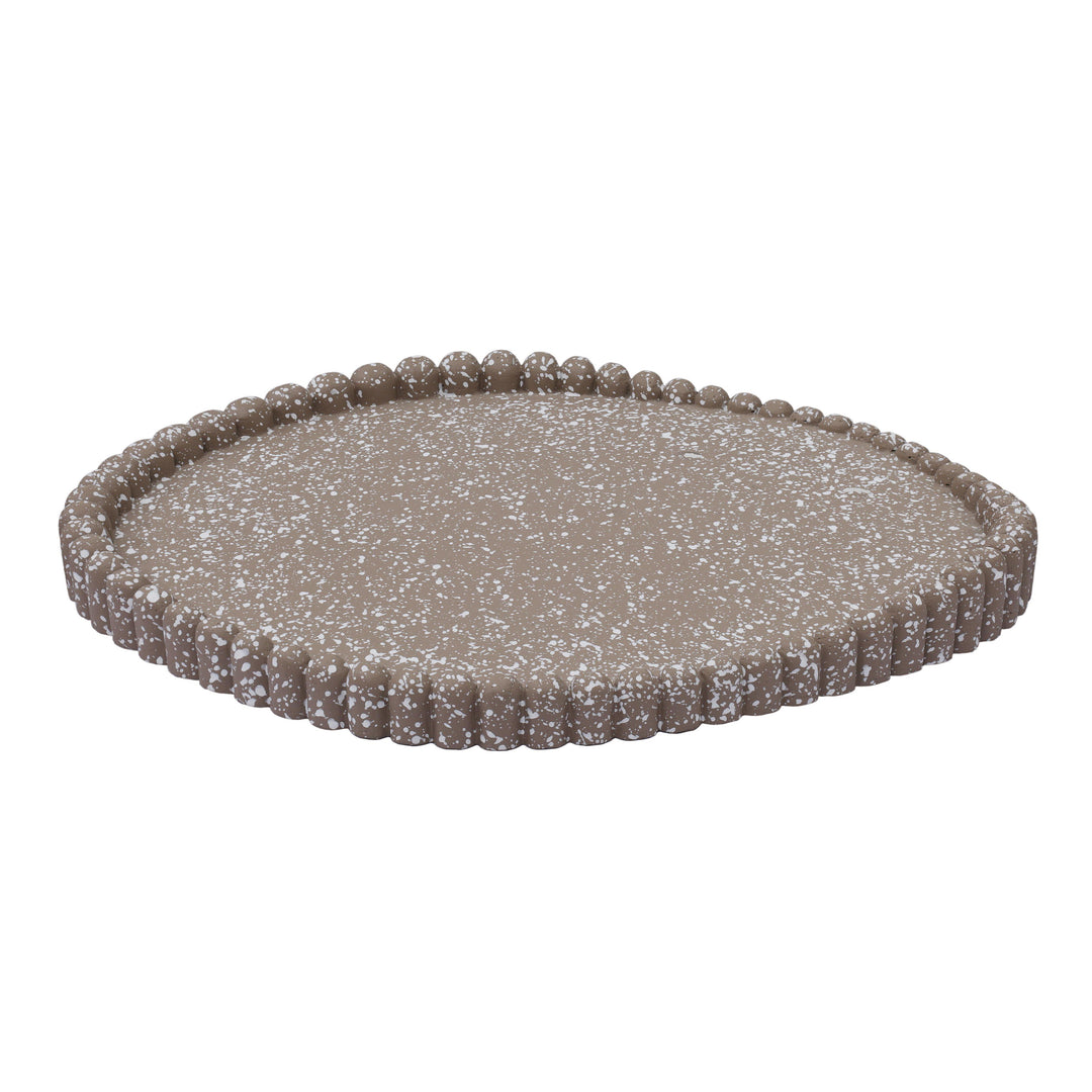 Alna Taupe Speckled Catchall Tray