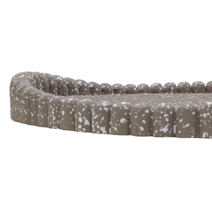 Alna Taupe Speckled Catchall Tray
