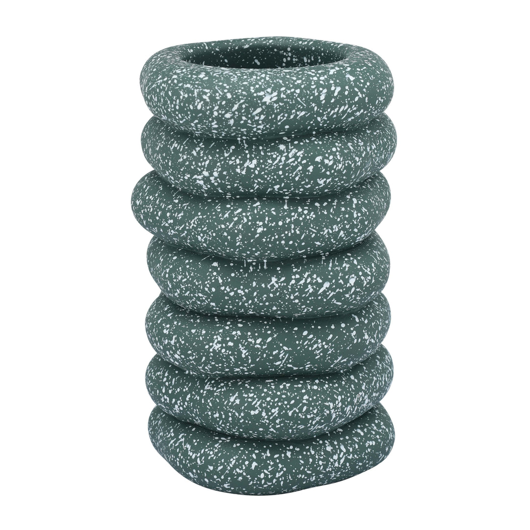 Gabby Speckled Cairn Vase
