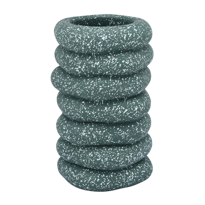 Gabby Speckled Cairn Vase
