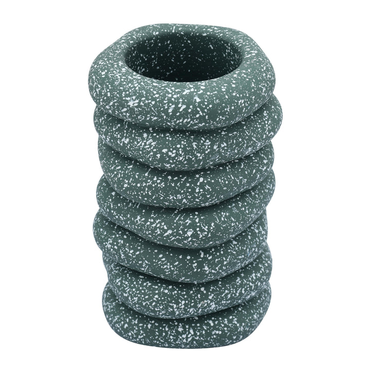 Gabby Speckled Cairn Vase