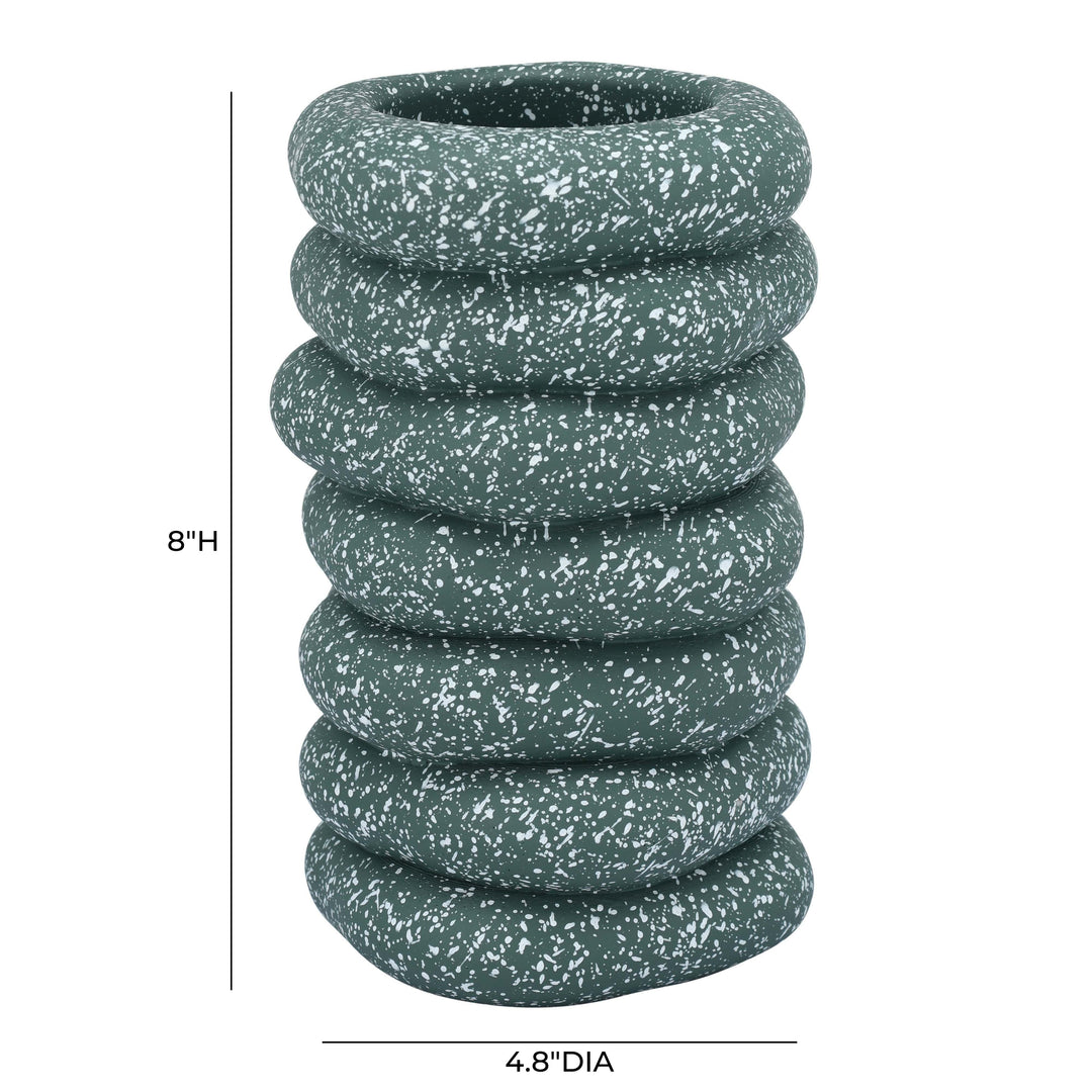 Gabby Speckled Cairn Vase