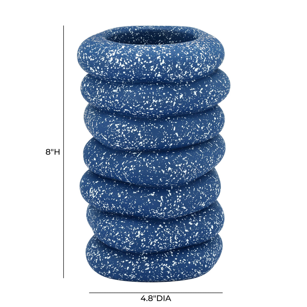 Gabby Speckled Cairn Vase