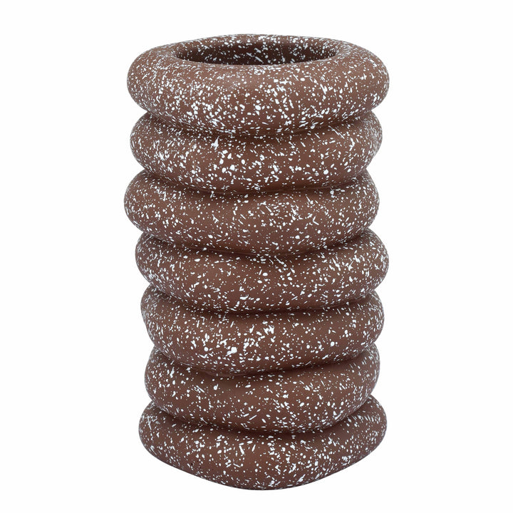 Gabby Speckled Cairn Vase