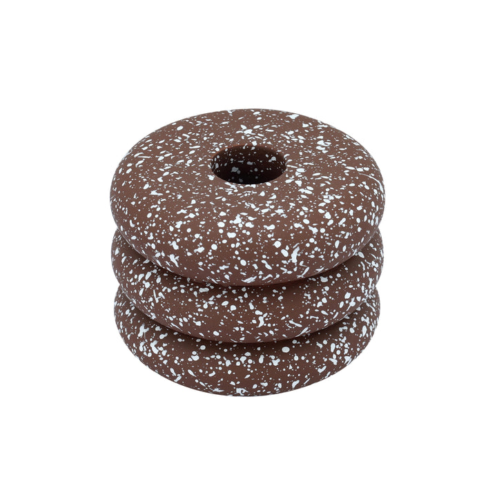 Gabby Speckled Stacked Candleholder