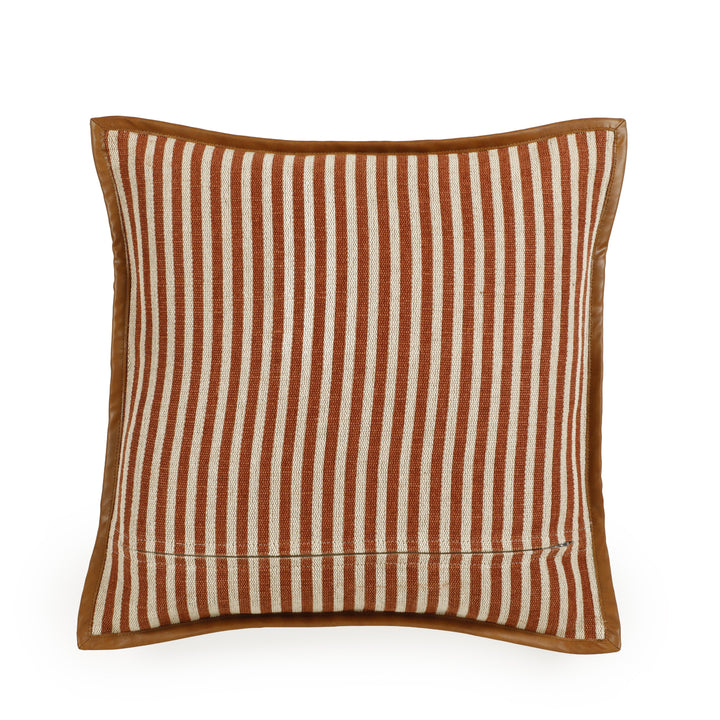 Kora 20" Cotton Jute Contract-Grade Throw Pillow - Terracotta / With Insert