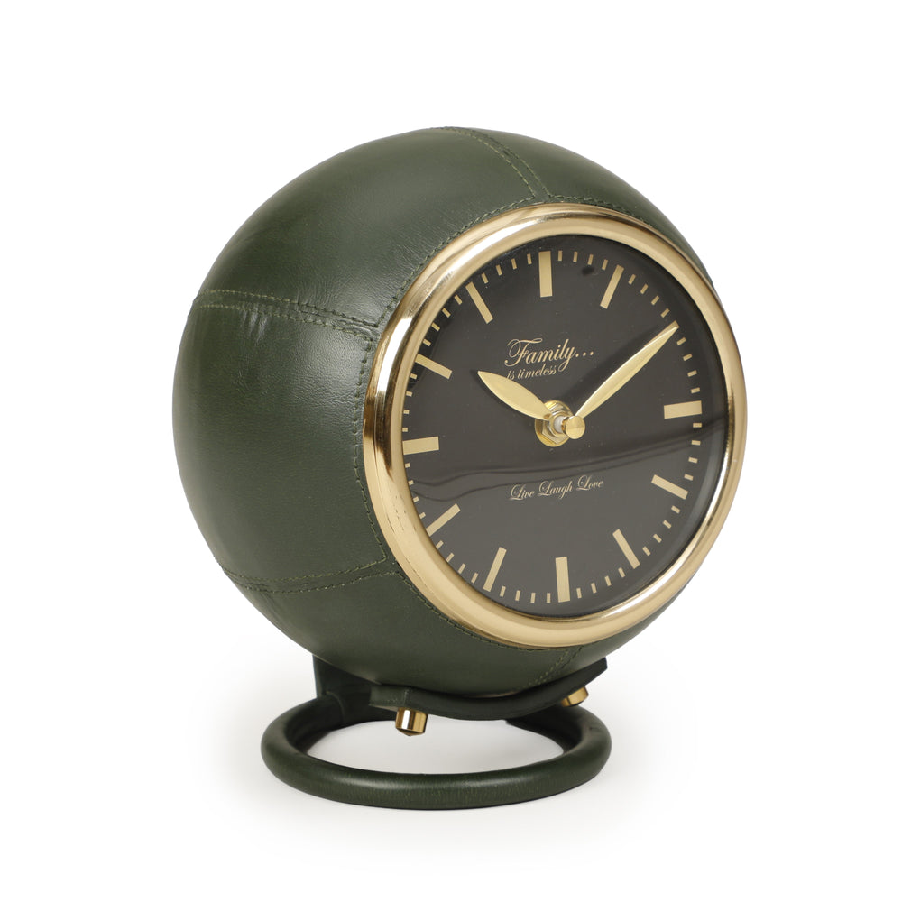 Draper Dark Green Contract-Grade Standing Accent Clock