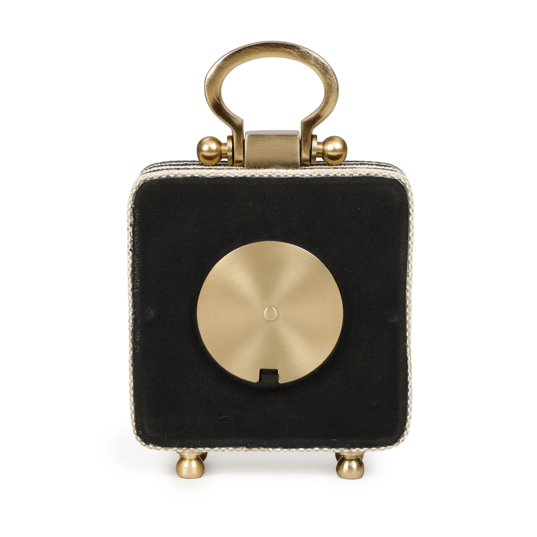 Mona Black Striped Contract-Grade Standing Accent Clock