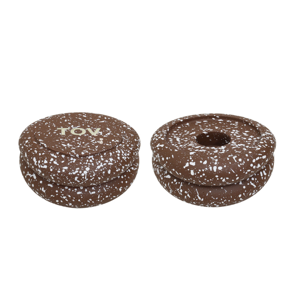 Gabby Rust Stacking Candle Holder - Set of 2