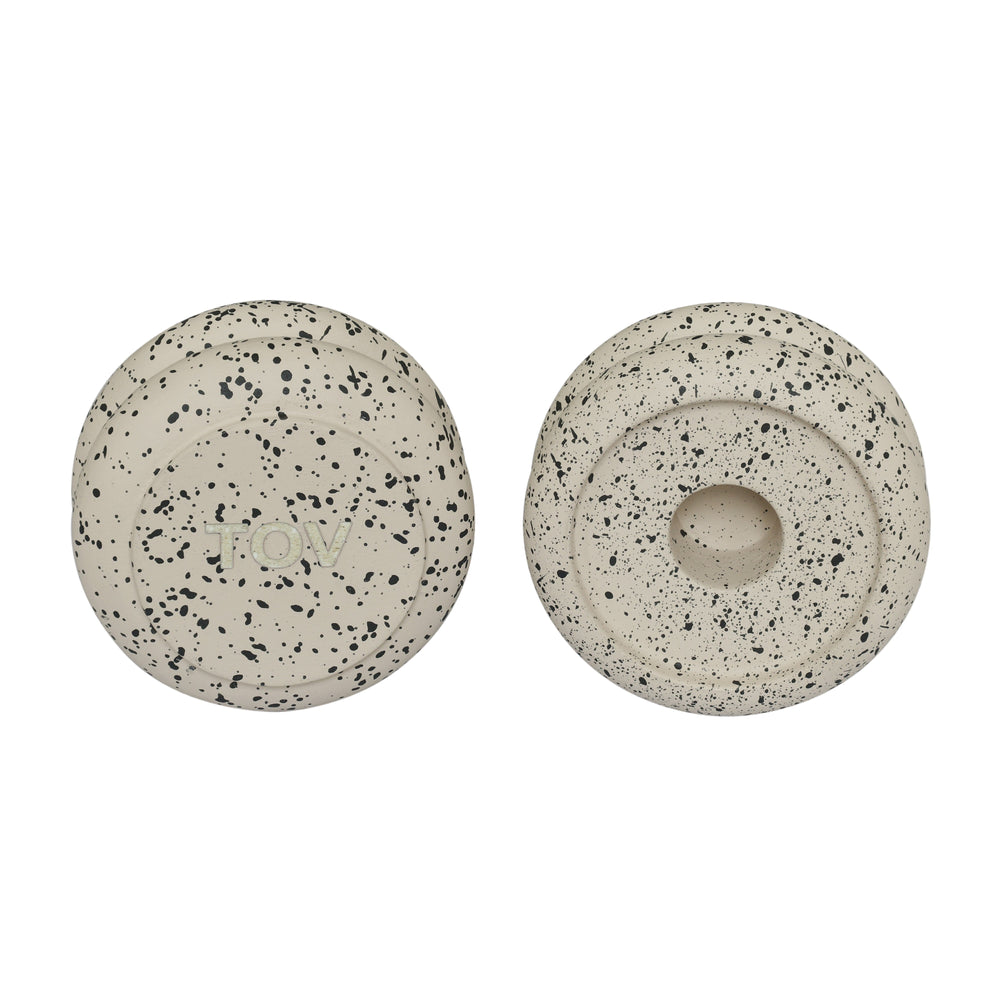 Gabby Cream Stacking Candle Holder - Set of 2