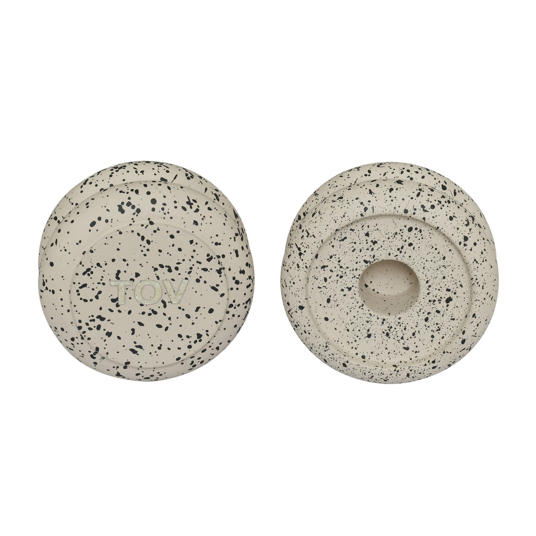 Gabby Cream Stacking Candle Holder - Set of 2