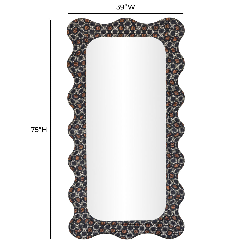 Charlene 39"X75" Squiggle Wall Mirror
