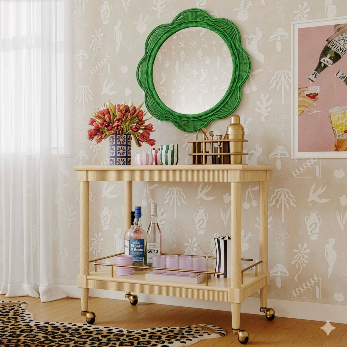 Zeva 26.6" Round Wall Mirror
