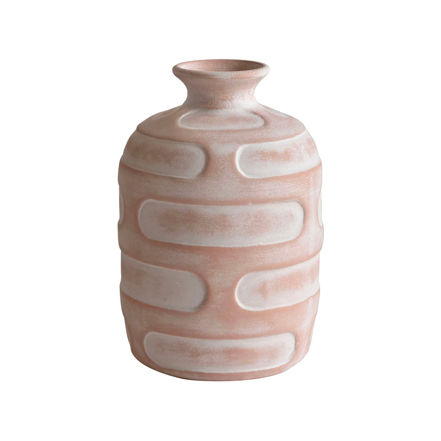 TOV Furniture Earthenware Retro Vase in Terracotta