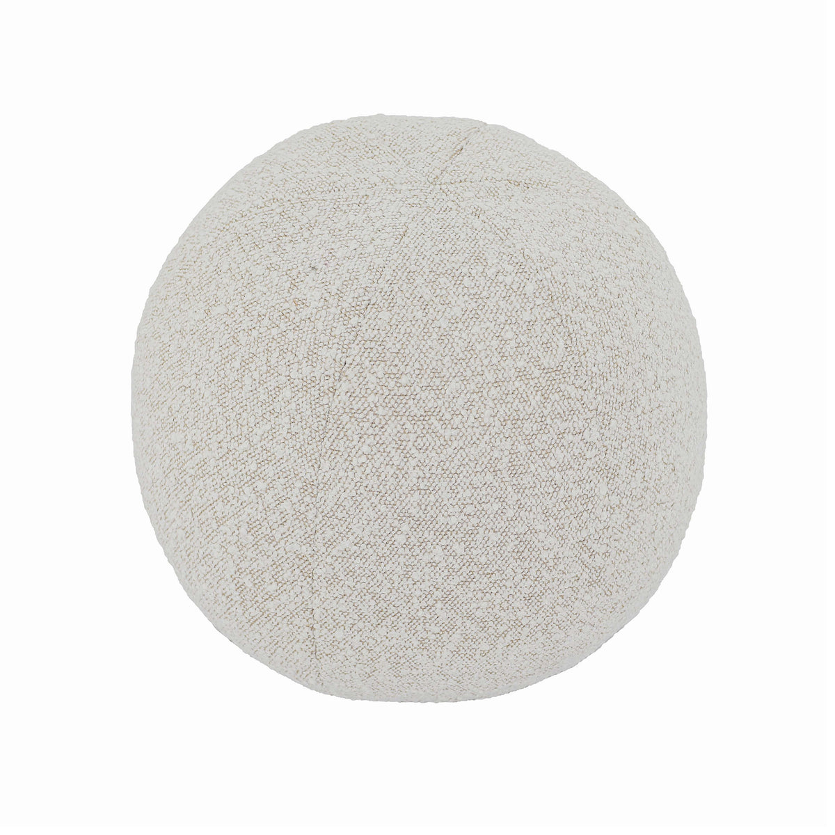 Boba Ball Throw Pillow (9"-14") - Beige / Small