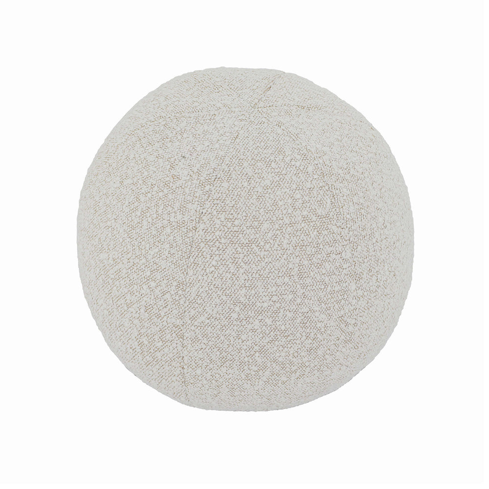Boba Ball Throw Pillow (9"-14") - Beige / Small
