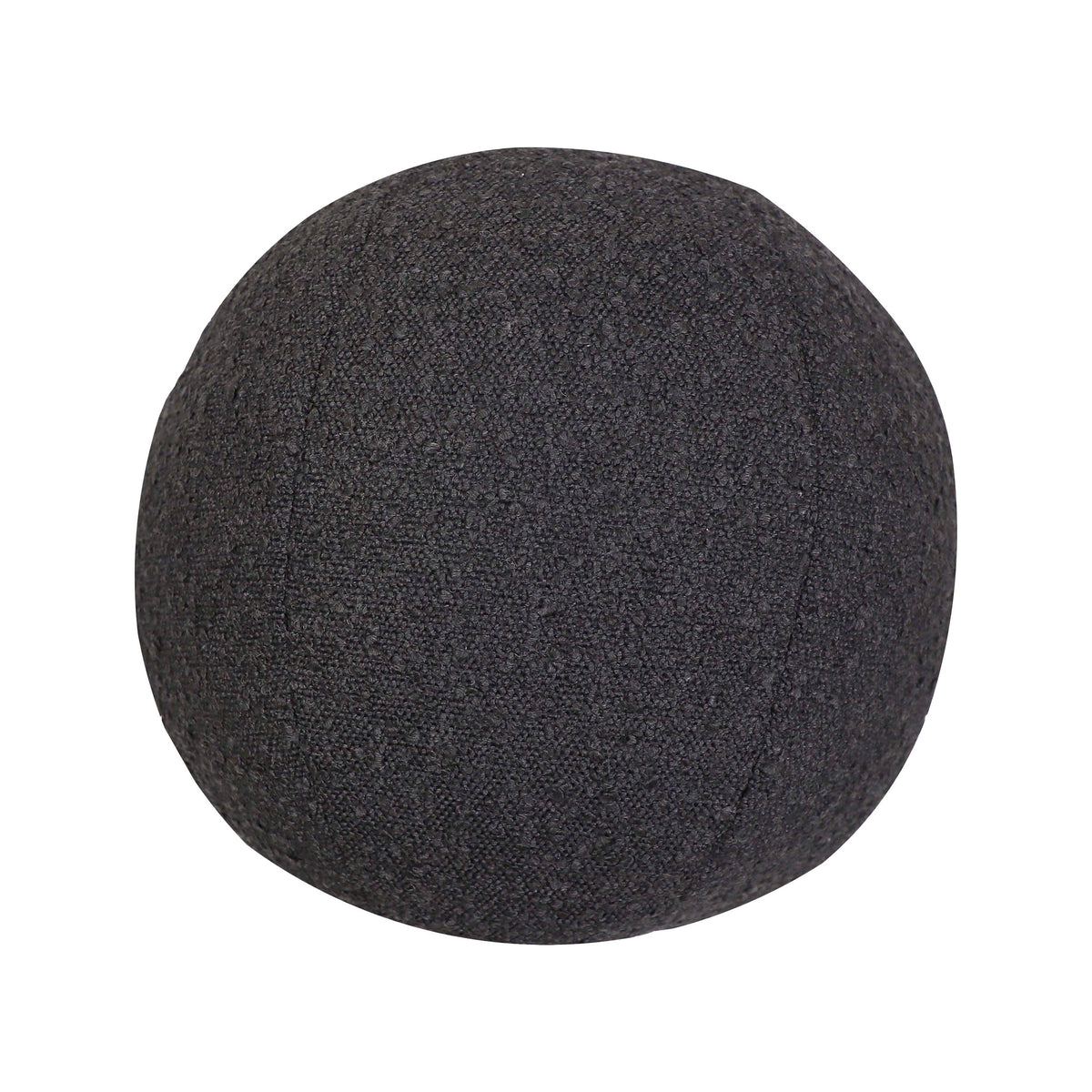 Boba Ball Throw Pillow (9"-14") - Black / Small