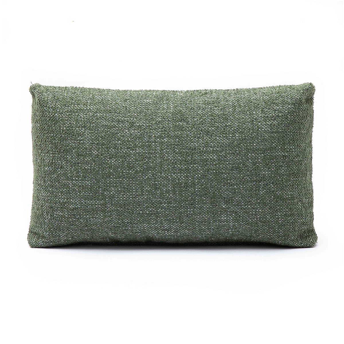 Malolo 20"X12" Green Basketweave Rectangular Vegan-Down Throw Pillow Cover - Pillow Cover Only
