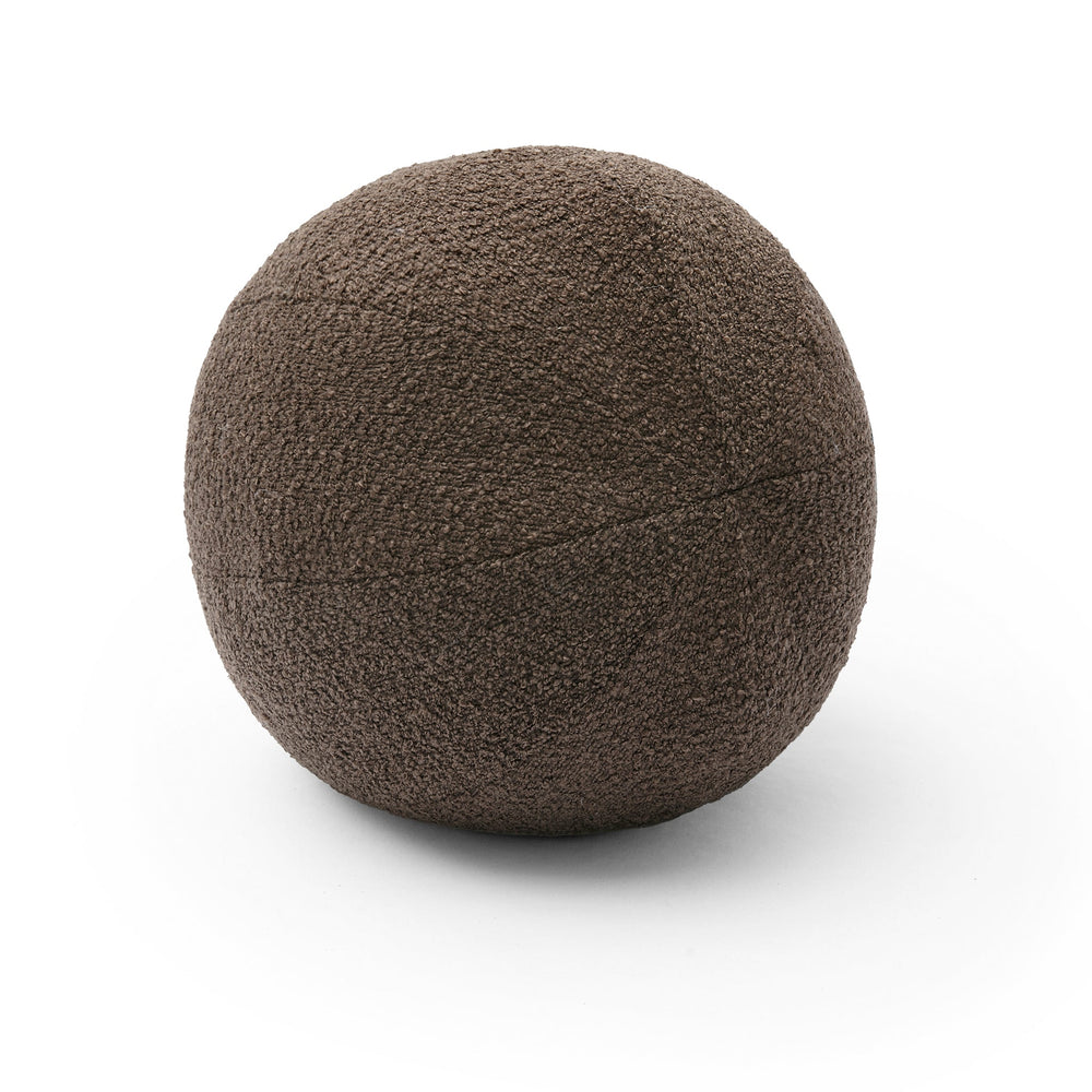 Boba Ball Throw Pillow (9"-14") - Brown / Large