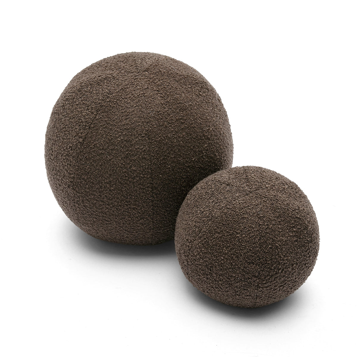 Boba Ball Throw Pillow (9"-14") - Brown / Large