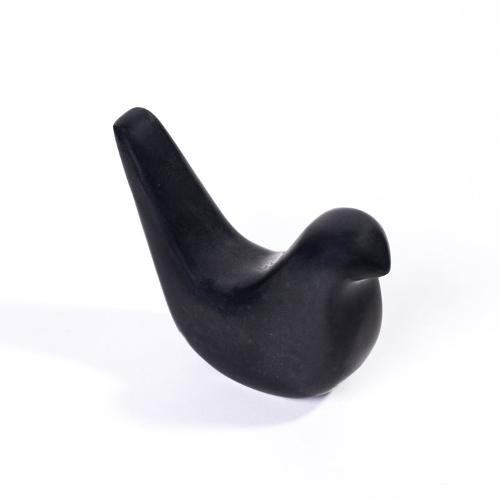 Black Marble Bird Statue