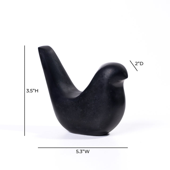 Black Marble Bird Statue