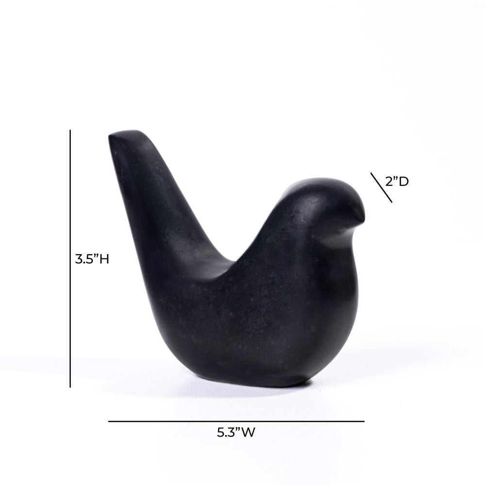 Black Marble Bird Statue