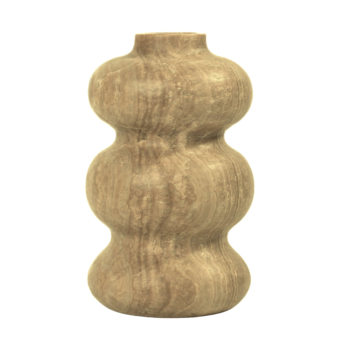 Marble Dark Onyx Swell Decorative Vase