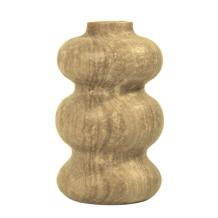 Marble Dark Onyx Swell Decorative Vase