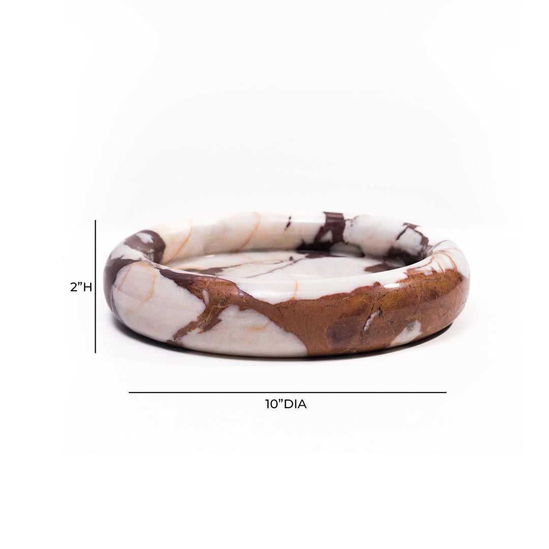 Marble Breccia Round Edged Catch-All