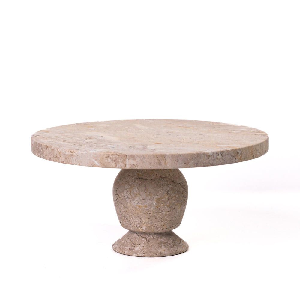 Natural Travertine Cake Stand