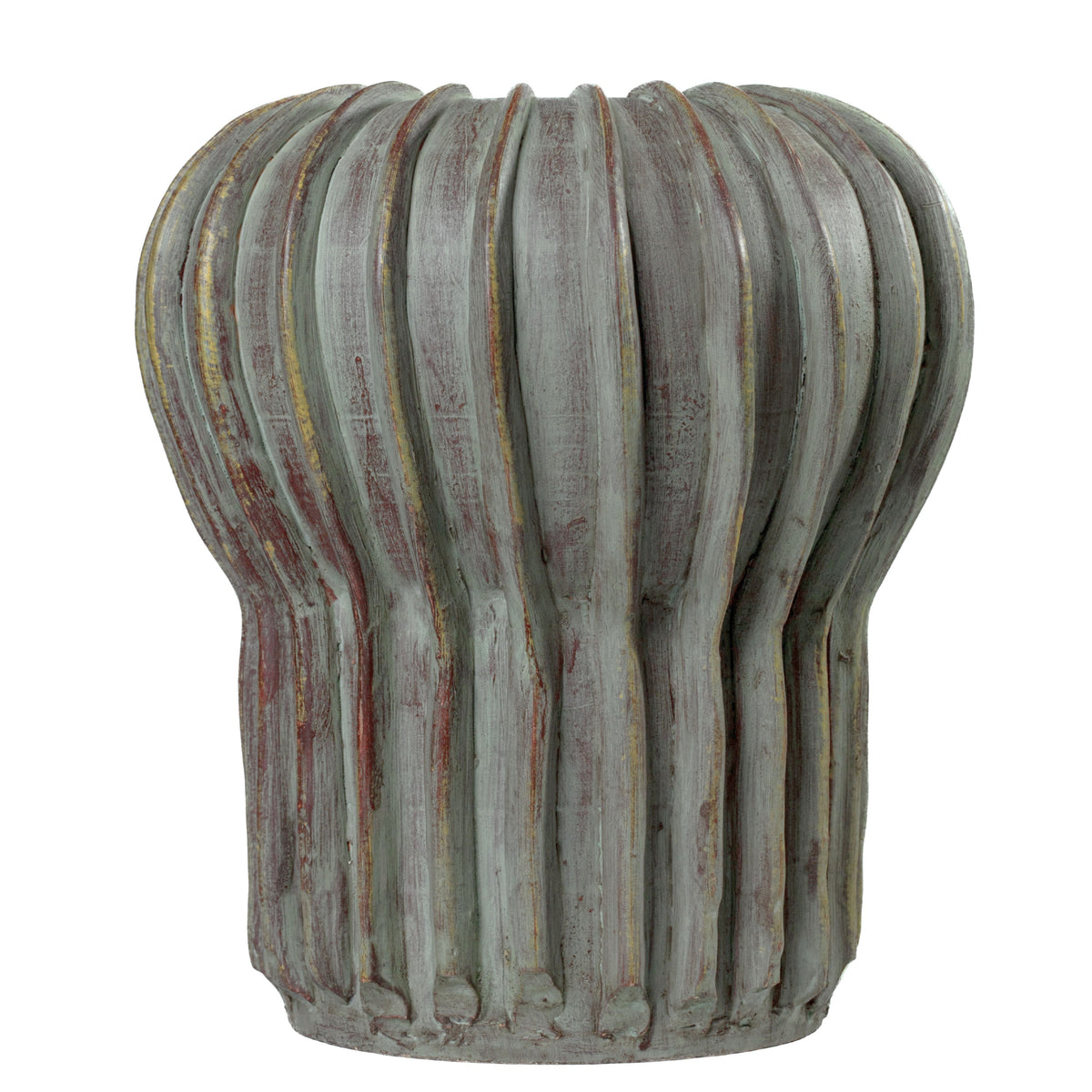 Visha Grey Green Terracotta Vase