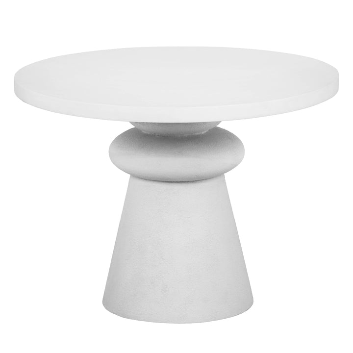 Lupita 42" White Round Dinette Table
