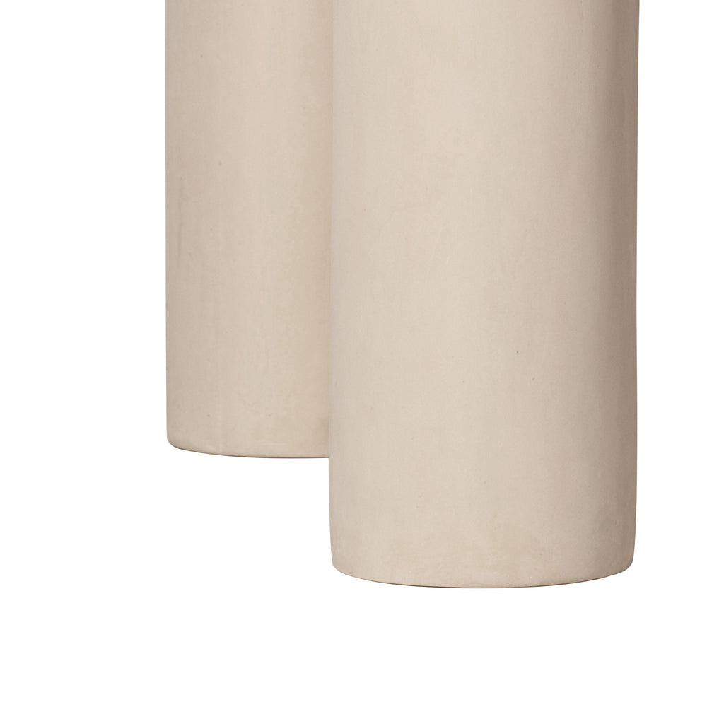 Barbara 47" Cream Textured Indoor/Outdoor Round Dining Table