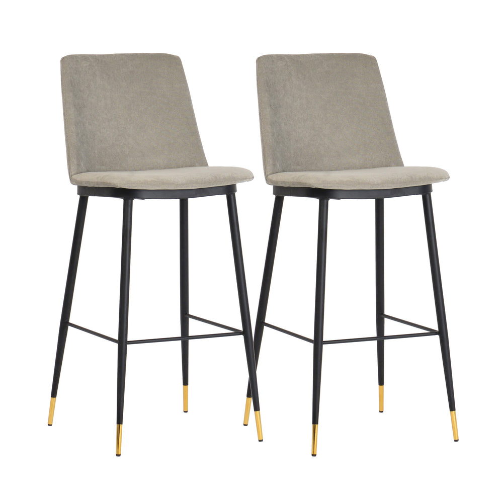 Evora Velvet Counter Stool - Set of 2