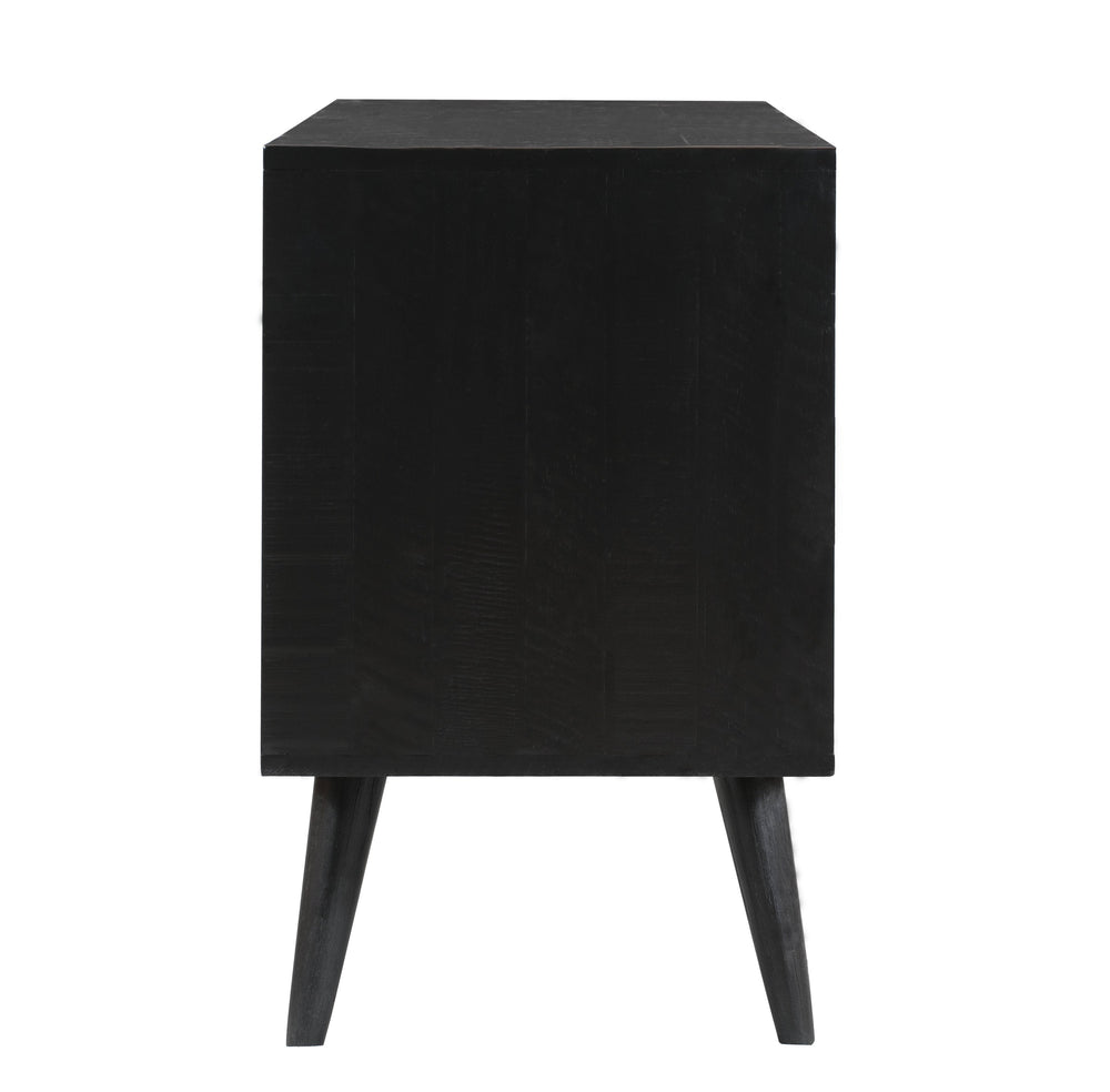 Valentina 59" Black Acacia Buffet