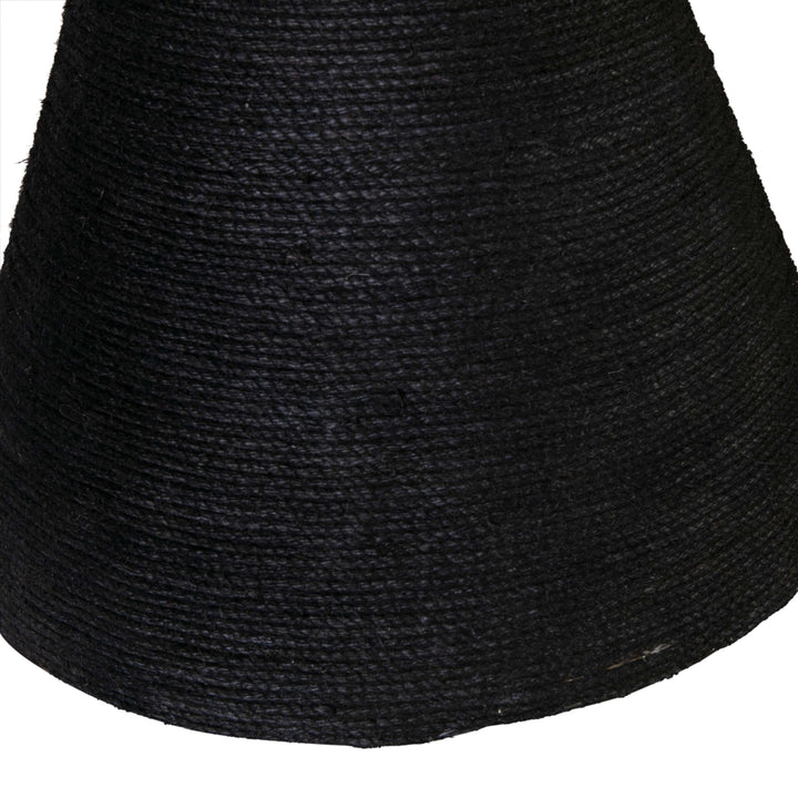Rishi 120" Black Rope Oval Dining Table