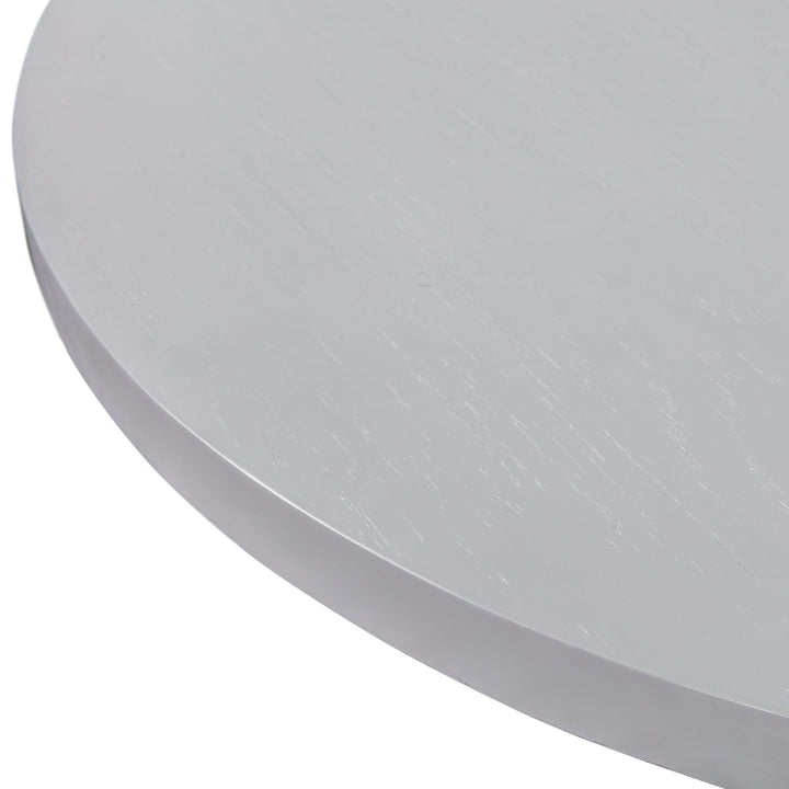 Rishi 120" White Rope Oval Dining Table