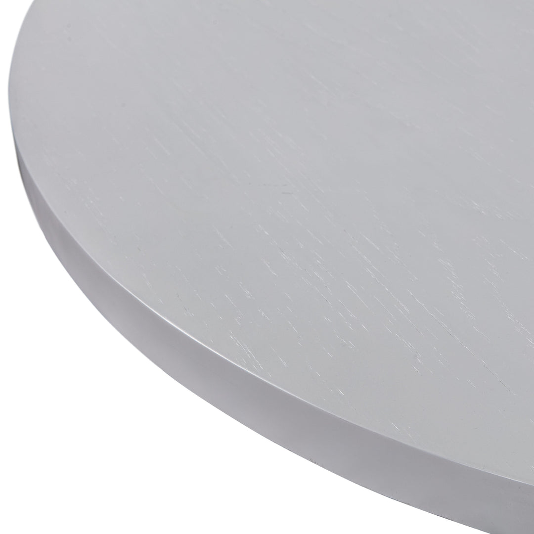 Rishi 120" White Rope Oval Dining Table